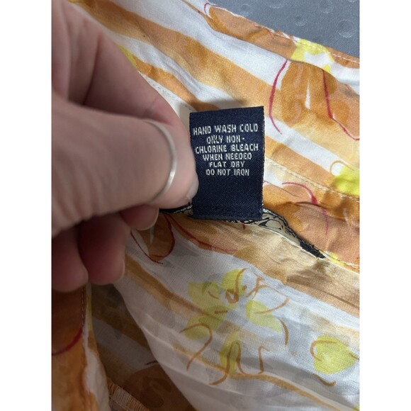 Denim & Co Button Up Floral 3/4 Sleeves Plus 3X Cottagecore Officecore Vacation - Picture 6 of 6